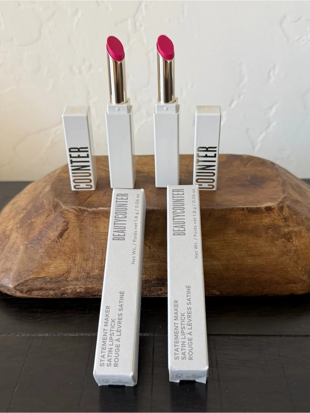 2X Beautycounter Statement Marker ELECTRIC Satin Lipstick